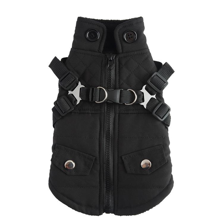 Waterproof Warm Dog Jacket: Thickened Cotton Velvet for Cold Protection, Winter Outdoor Pet Clothing