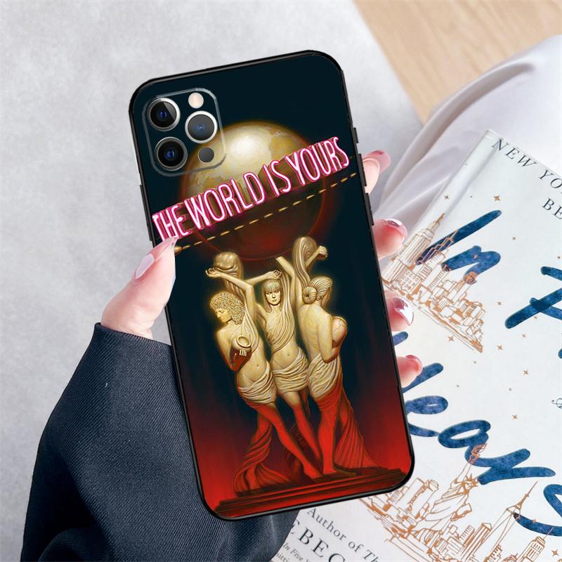 Scarface 1983 Movie Phone Case For iPhone 15 16 Pro Max 11 12 13 Mini 14 Pro Max XR 15 16 Plus 16e Cover Coque