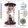 Popular 5D Diy Cross Stitch Girl In Hourglass Bottle Painting Full Drill Cross-Stitch Crafts Kit Wall Sticker Home Decor