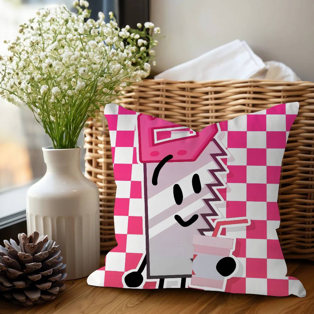 Cartoon B-BFDI Cushion Cover Pillow Cover Decor Pillowcase Printed Cushion Case For Couch