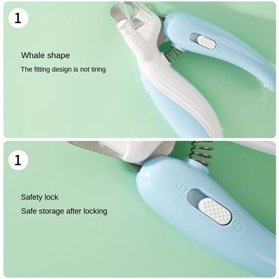 Pet Nail Clippers with Led Light Pet Claw Grooming Scissors for Dogs Cats Small Animals Paw Nail Trimmer Pet Nail Clippers Tool