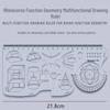 Rotatable Multi-Functional Drawing and Geometric Ruler Set for Students