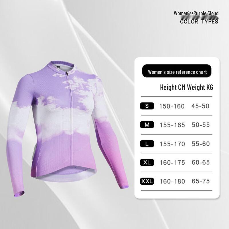 WEZHO Women's Long Sleeve Road Cycling Jersey