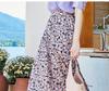 Pure Cotton Temperament Floral Half Skirt