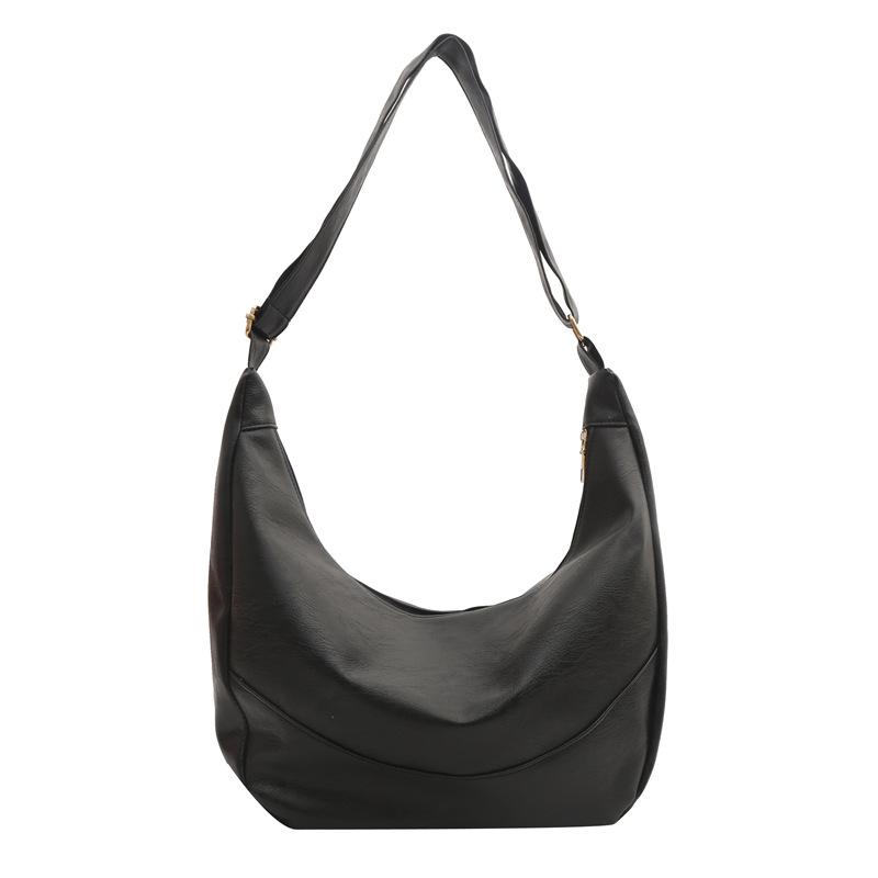 

Французская ретро сумка-пельмень большой вместимости женская 2024 новая модная текстурная мягкая наплечная сумка-мессенджер