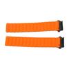 Magnetisches Uhrenarmband, verstellbar, Schnellverschluss, Silikonarmband, 20 mm, passend für Garmin Fenix ​​7S, 6S, 5S, Grau und Orange