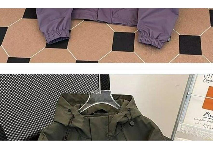 Men's Spring/Autumn Outdoor Casual Windbreaker - Loose Fit Mountaineering Jacket