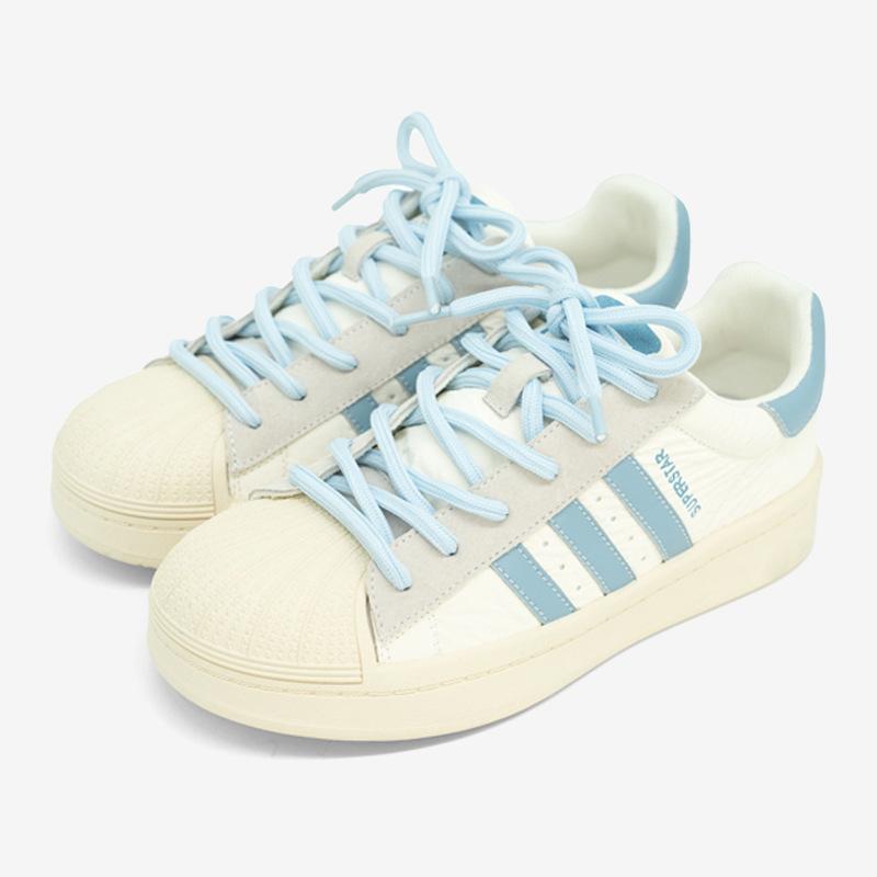 2025 new popular shell head summer simple breathable versatile sports thick-soled lace-up casual women's shoes