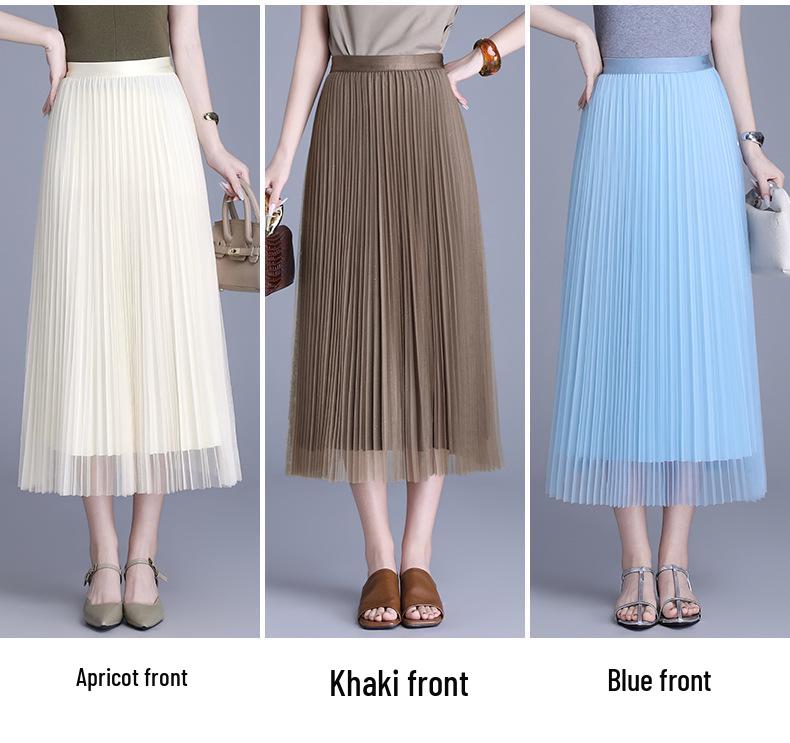 Stylish Double-Sided High-Waisted Pleated Skirt - Spring/Summer 2026 Collection
