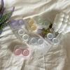 Contact Lens Holder with Tweezers Compact Transparent Plastic Case for Safe Hygienic Storage Anywhere