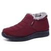 Winter New Snow Boots Women's Velvet Thickened Mother Cotton Shoes Low-top Middle-aged Elderly Waterproof and Non-slip Short Boots