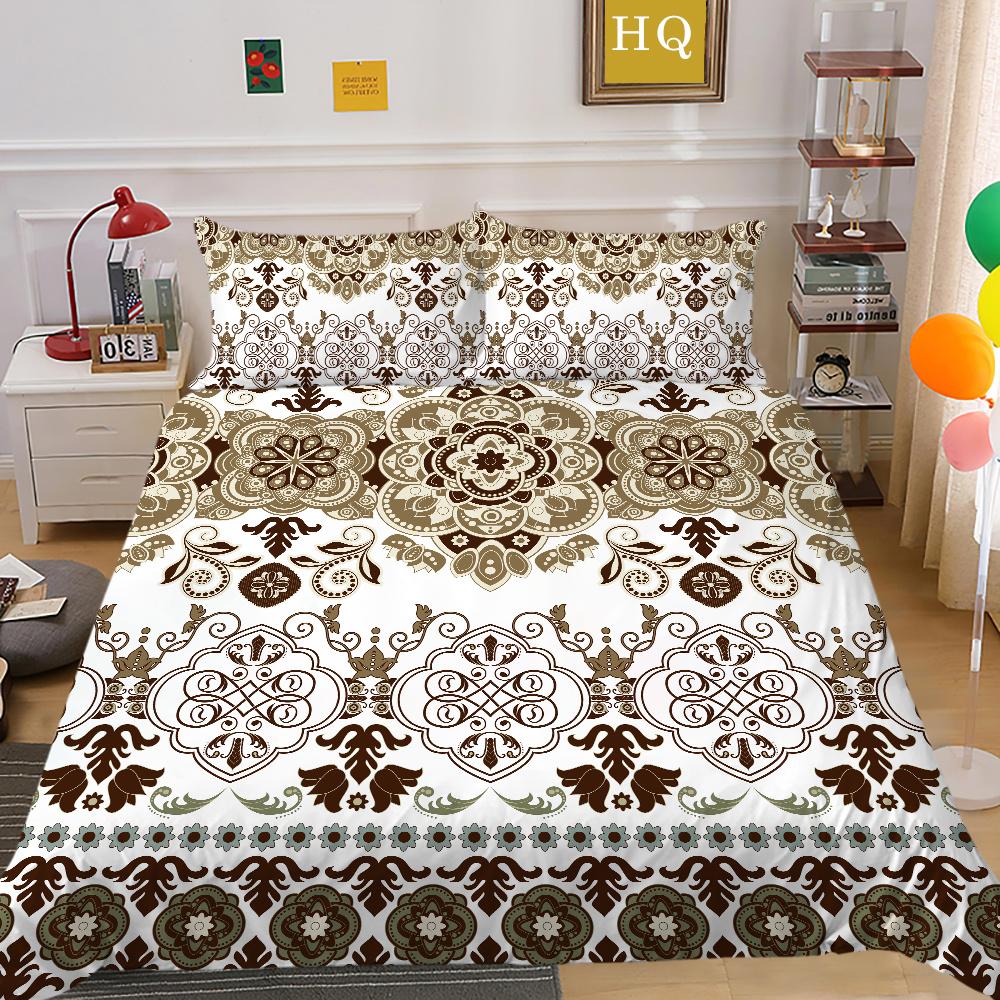 Set Biancheria da Letto con Stampa Boemia 3D Misura King Poliestere Biancheria da Letto Moda Teenager Alta Qualità Tessili per la Casa
