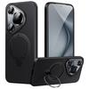 For Huawei Pura 70 Magnetic Case Carbon Fiber Texture PC+TPU Kickstand Phone Cover
