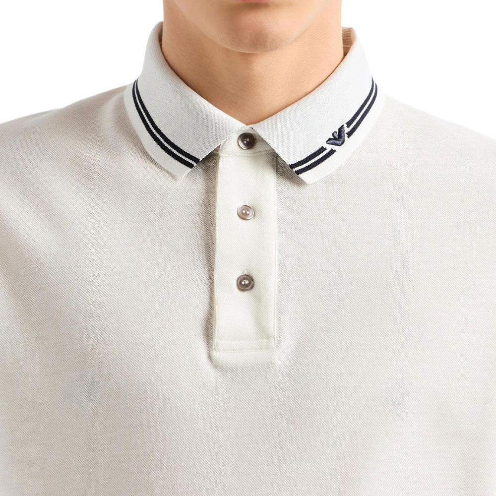 EMPORIO ARMANI Piqué Polo Shirt With Piped Collar EM000852-AF12955-