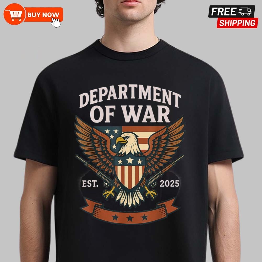 Department of War Established 2025 DOW T-Shirt - FREE POSTAGE Unisex T-Shirt M