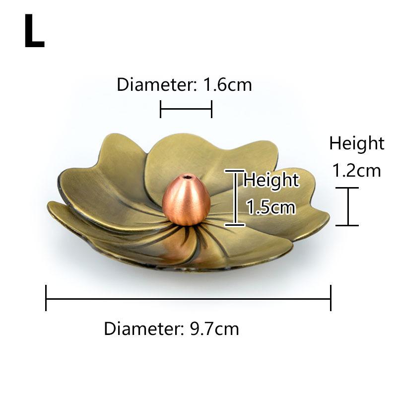 Meditation Buddha Sandalwood Stick Holder Burner Round Dish Lotus Flower Catcher Plate Incense Holders Home Decor kadzidełka