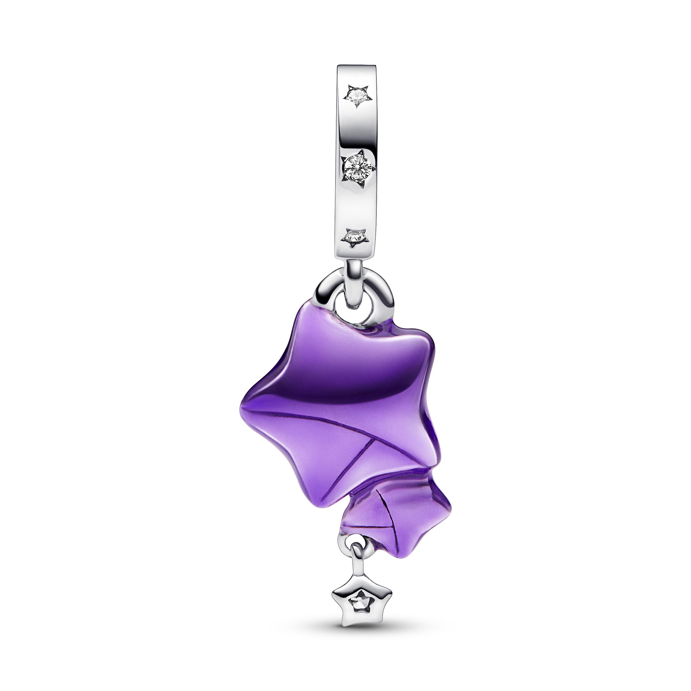 Pandora Star Silver Pendant Charm Women Jewelry Purple 792487C01 Purple