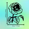 1pc Rose Metal Wall Art Romantic Floral Sculpture Gift for Valentine Wedding Bedroom Home Decor Rust Resistant