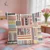 Geometric Ethnic Pattern Cushion Cover Square Short Plush Pillow Case Living Room Sofa Home Decor Funda X