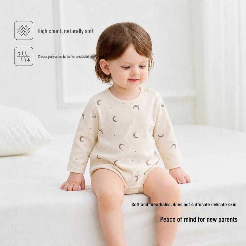 TONGTAI Baby Long Sleeve Pure Cotton Bodysuit