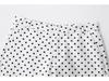 2025 Autumn Women's Polka Dot Puff Sleeve Jacket and Casual Pants Set