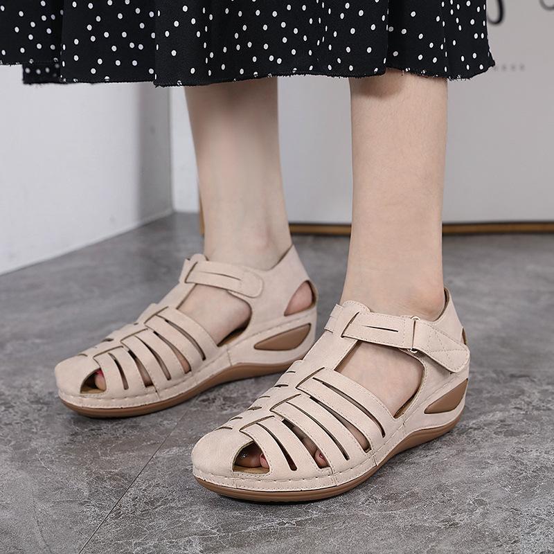 Plus Size Shoes for Women 36-43 Summer Fashion Women Platform Wedges Comfortable Non-slip Cover Toe Sandals Women Footwear
