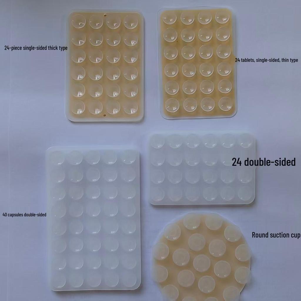Double-Sided Silicone Mobile Phone Suction Cups - Available In 19, 24, 40, 48, 80 Pcs.