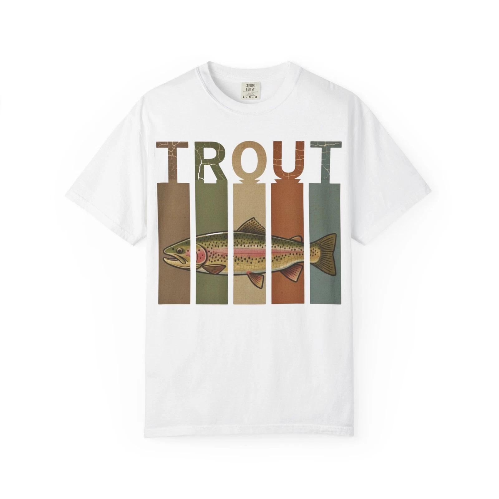 

Trout 100% Cotton T-shirt Mens Tees Top L
