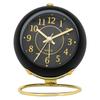 1pc Minimalist Metal Quartz Alarm Clock Desktop Silent Clock Macaron Color Scheme More Suitable for Home and Office Decoration