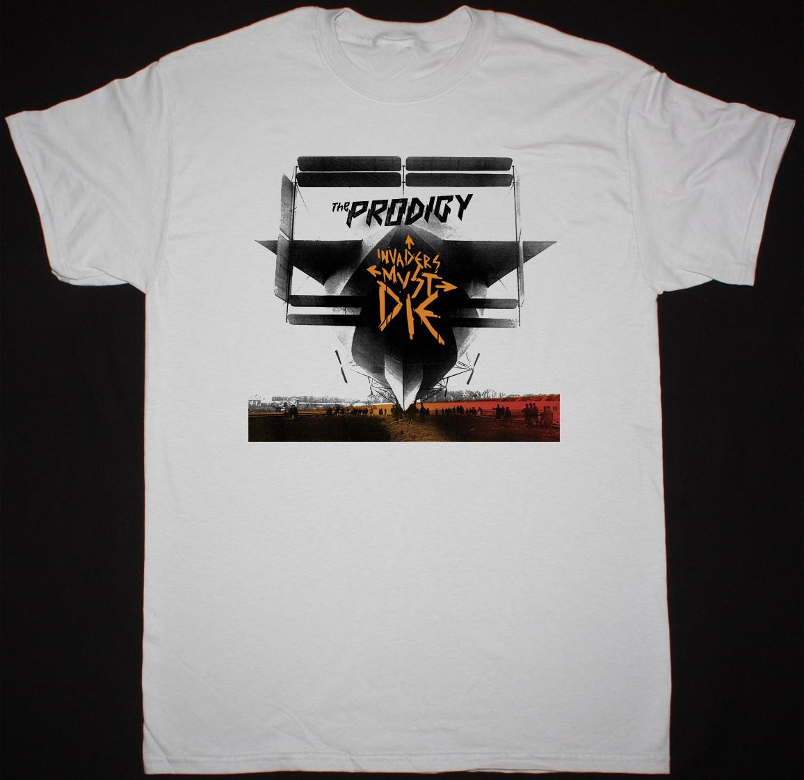 THE PRODIGY Band INVADERS MUST DIE Heavy White All Size Shirt For Men TU497 L