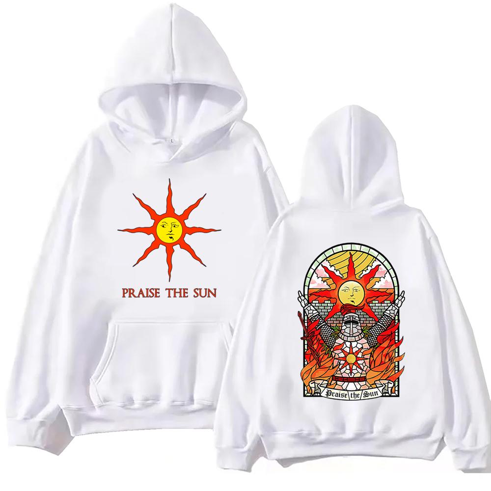 Dark Souls Praise The Sun Hoodie Harajuku Hip-Hop Pullover Top Sweatshirt Fan Gift Men's Women's Clothing Sweatshirt Female Male Hoodies