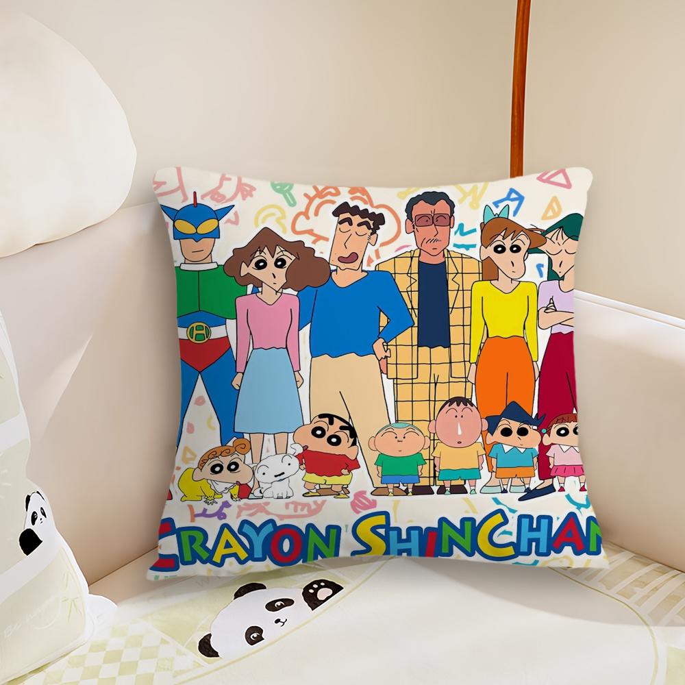 Anime C-Crayon-Shin-chan Cute cushion cover Living Room Headboard Bedroom Office Cushion Cushion Sofa Nap Time Pillow Case