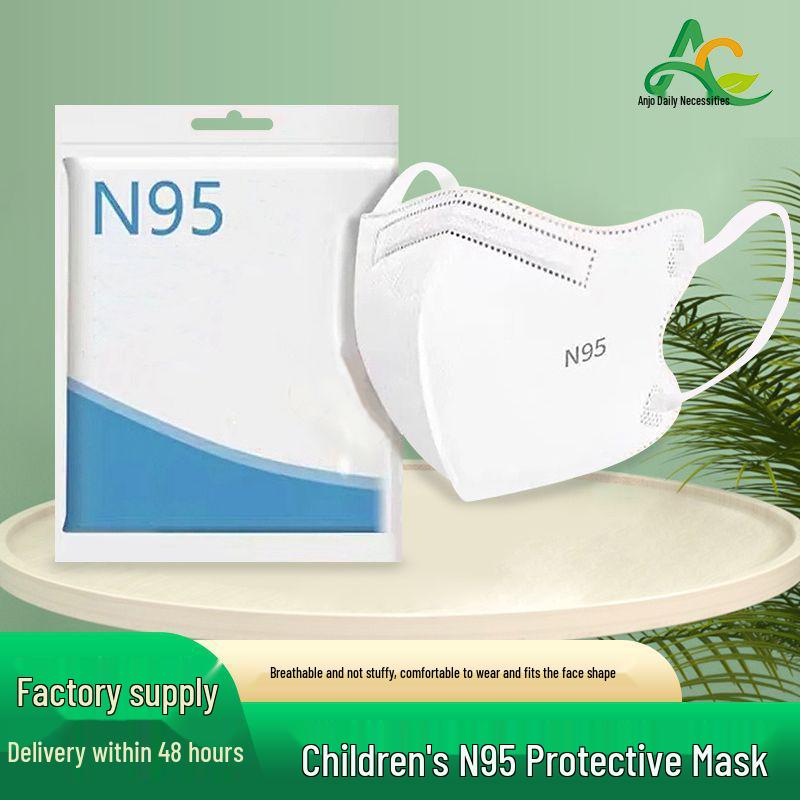

3D Stereo N95 Disposable Mask for Kids & Teens (Ages 3-13) - Colorful Print, Individual Packaging