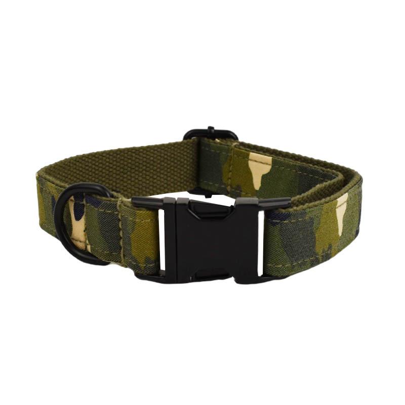 Army green camouflage dog collar dog collar leash pet collar dog neck collar cool dog neck cover XS