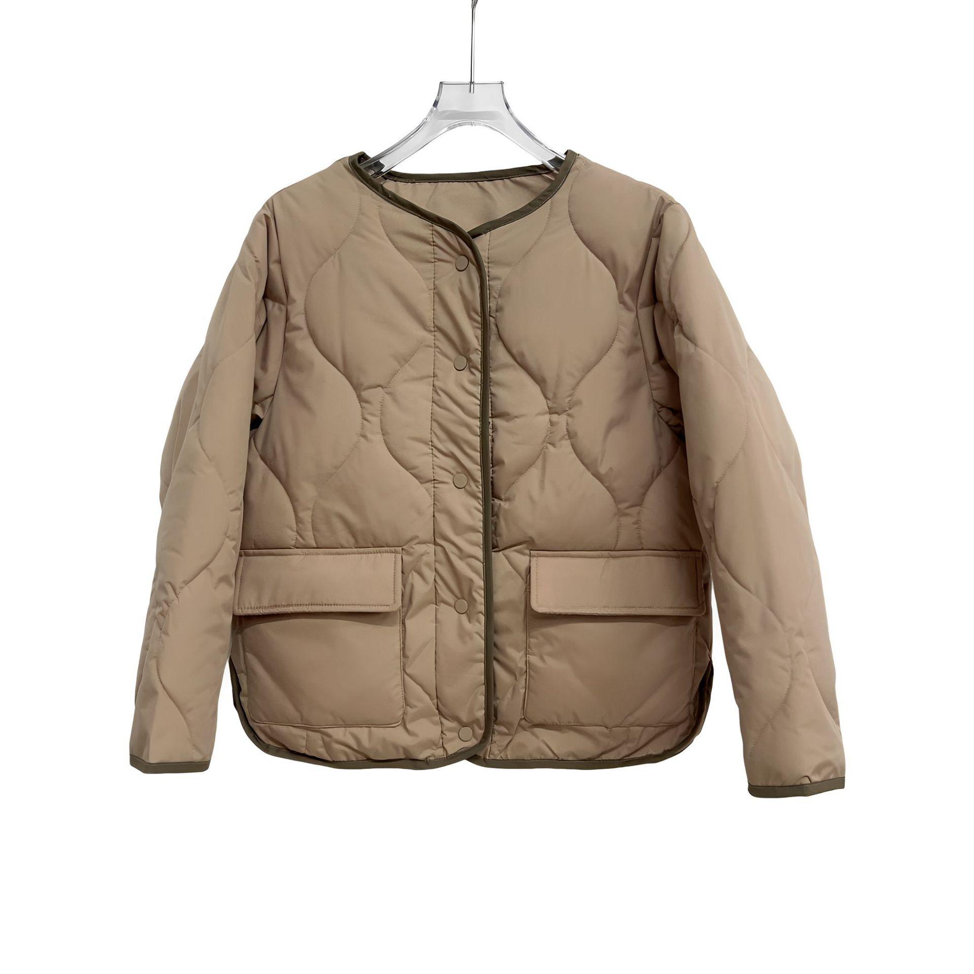 

Новая короткая пуховая хлопковая одежда повседневная новая мужская и женская одинаковая пуховая хлопковая одежда куртка S