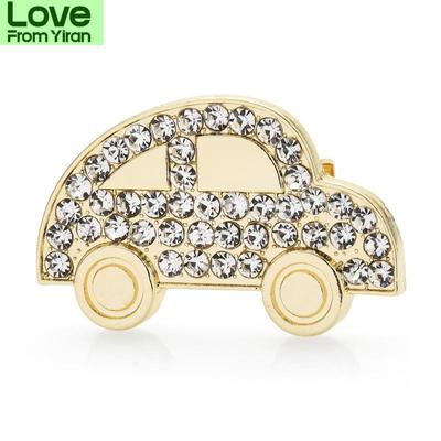Color Car Brooches For Women Designer Unisex Rhinestone Car Viehicle Paryt Casual Brooch Pin Gifts