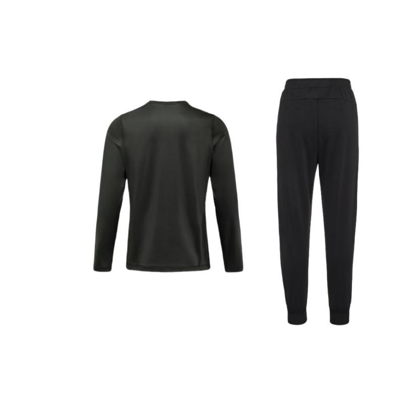 Under Armour Solid Color Logo Crew Neck Long Sleeve Sweatshirt Knit Cuffed Pants Casual Sports Set Men sets 23600704-001+22600307-011