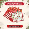 Christmas Bingo Card Games Set Board Games,Charades Merry for Kids Party Winter Theme