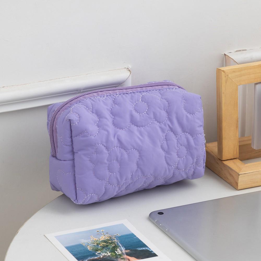 Damen Kosmetiktasche mit Blumenmuster | Lippenstift-, Kabel- und Geldbörsen-Organizer