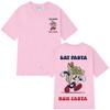 Hot Sale 2025 Eat Pasta Run Fasta Fashion Design Print Tshirt Summer Short-sleeved Loose Simple T-shirt Man Woman  T-shirt