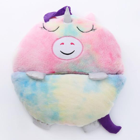 Cartoon Owl Shark Unicorn Panda Pattern Foldable Flannel Children Bag Sleeping