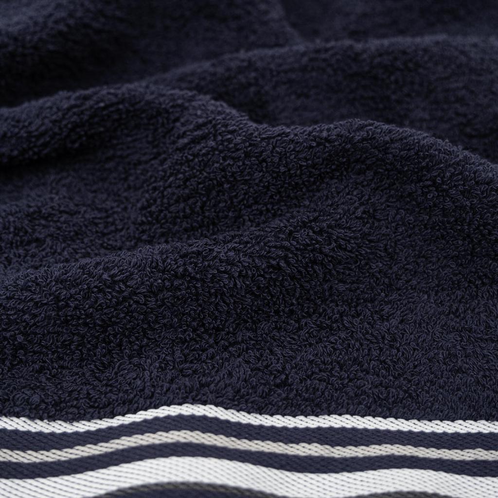 Limira Set of 2 Face and Hooded Towel, Navy Blue, Cotton 1 Bathrobe & 1 Towel, Soft Cotton Towel, Hooded Towel