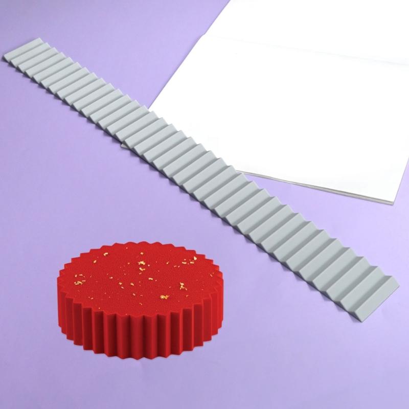 Elegant Lace Pattern Molds Cake Border Decorations Kitchen Bakings Tool Fondants Moulds Silicone Texture for Baking