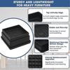 Bed Risers 1 Inch, 6pcs Adjustable Bed Furniture Riser, Heavy Duty Bed Lifts Risers with Rubber Pad for Sofa, Bed, Table 26-27s