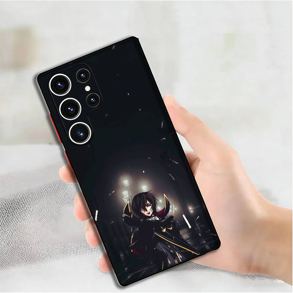 

Чехол для телефона с аниме L-Лелуш для Samsung S24, 25, 23, 22, 21, 20 Plus Ultra 5G Lite Ударопрочный чехол Samsung S21fe