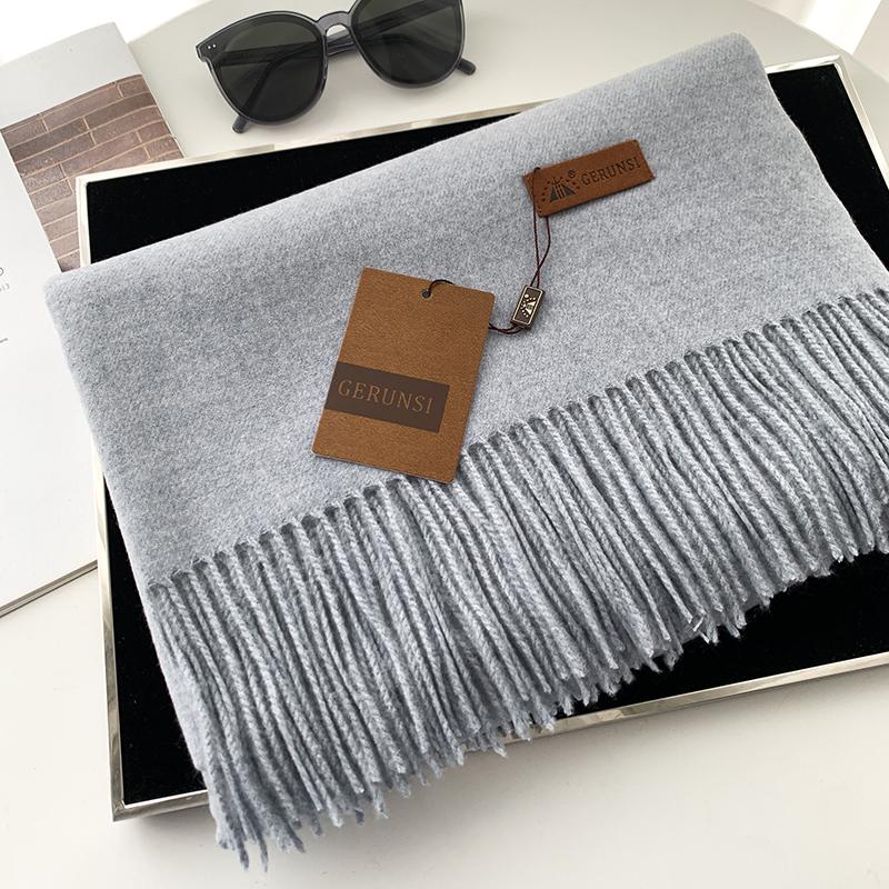 VISROVER New 20 Colors Woman Winter Scarf Fashion Female Shawls Cashmere Handfeeling Winter Wraps Solid Color Winter Hijab Gift