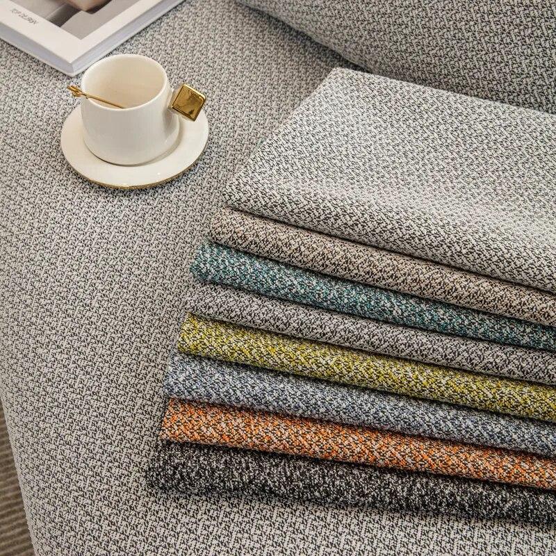 Japanese Style Hemp Feeling Living Room Sofa Ma All-season Universal Anti Slip Modern Simple Solid Color Sofa Cover