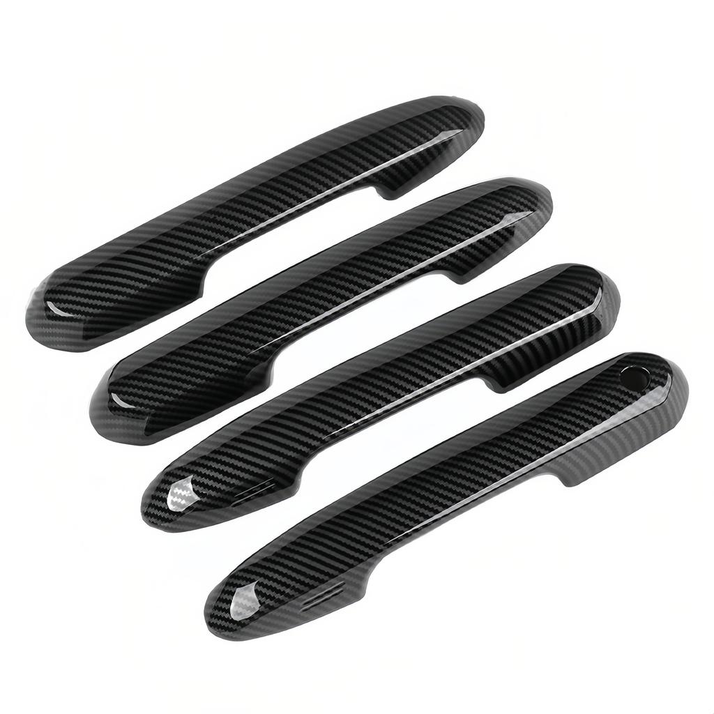 Car Door Handle Cover For Toyota Highlander CROWN KLUGER RAV4 WILANDER No Tape Required, Full Coverage,ABS Material Accessories
