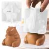 Niedliche Capybara-Silikonform, Cartoon-Tier, für Milch, Gelee, Pudding, Silikonform, für Zuhause, Küche, Backzubehör, Party, Restaurant