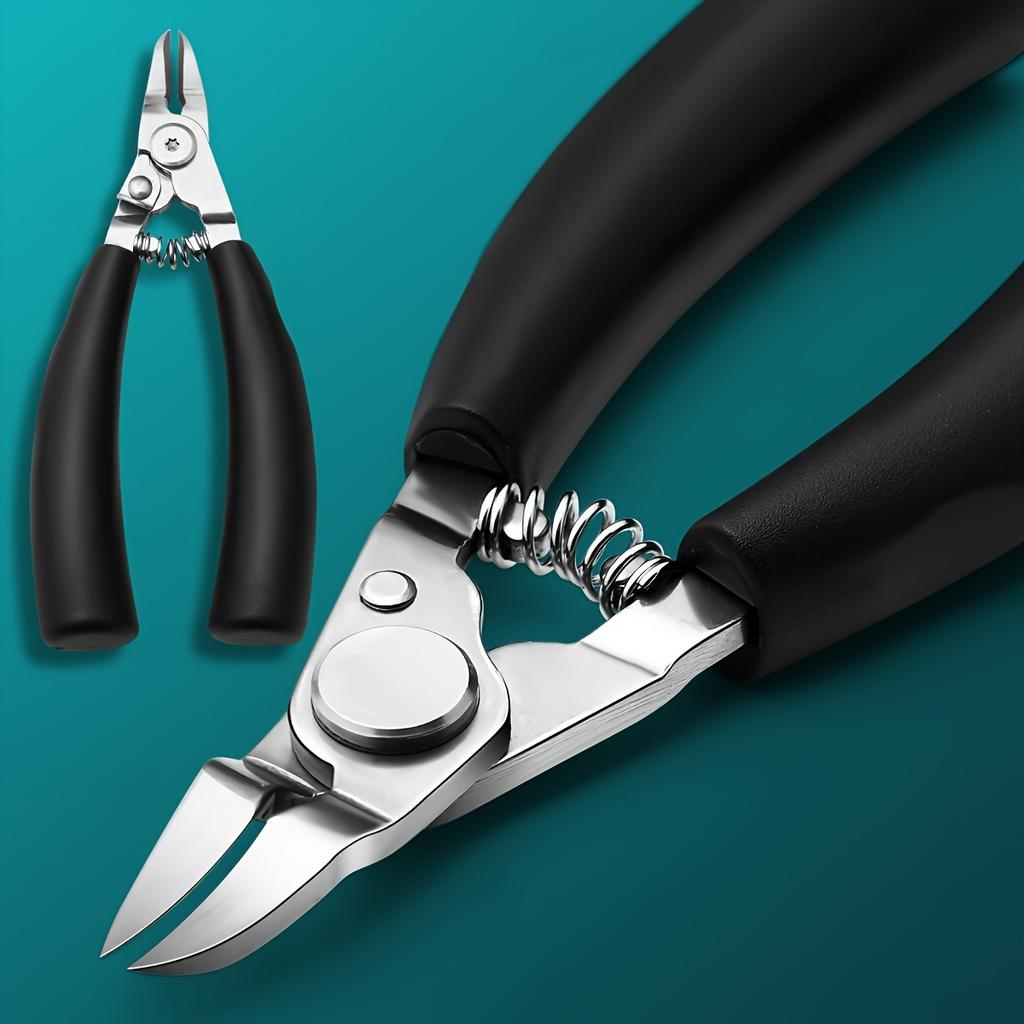 Stainless Steel Modern Concave Edge Toenail Clippers - Sharp, Curved Blade For Thick Nails, Ingrown Nail Precision Trimming